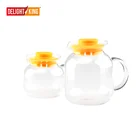 4 size clear borosilicate glass water pitcher / carafe / jug with lid for home