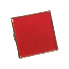 New products high quality custom red square gifts plating gold soft enamel pin
