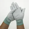 Electronic Safety Anti Static PU Coated Palm Fit ESD Gloves