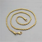 Gift Jewelry Necklace Stainless Steel Material Wholesale 18K Gold Plated Necklace Twisted Women Necklace Gold Jewelry