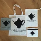 Promotional Cotton Packaging Bag Set ( Drawstring Pouch Tote Bag Zipper Pouch)