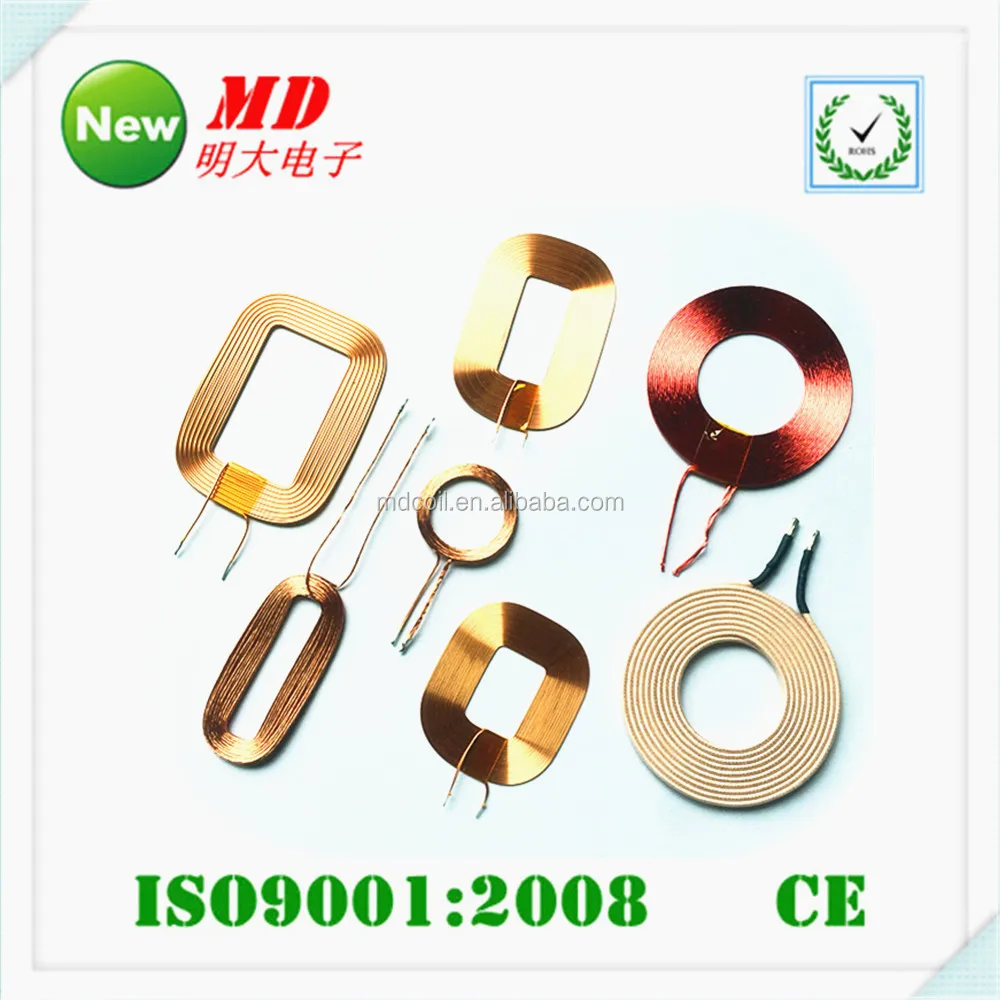 OEM manufacturer for all kinds for flat copper coil, Pancake air core coils inductor