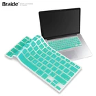 Silicone Keyboard Cover Protector Skin for Macbook Pro MAC 13 15 Air 13 Soft keyboard stickers 12 Colors