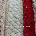 100% polyester sequins embroidery pv plush fabric