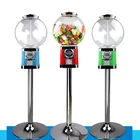 Large Globe Gumball Bubble Vending Machine with Removable cash box single Stand