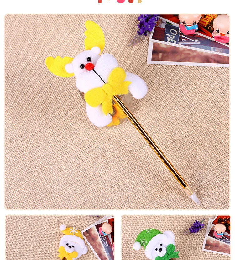 Cheap Christmas gift promotion children cartoon Christmas pen