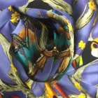 Side Customized Design Double Side Print Silk Scarf