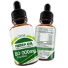 100% Natural Extract Dietary Supplement Hemp Oil Drops 80000mg Anti-Anxiety and Anti-Stress Rich in Omega 3 and 6 Fatty Acids