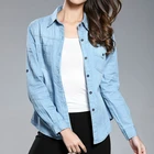 OEM KEYIDI European and American fashion washed cotton blouse