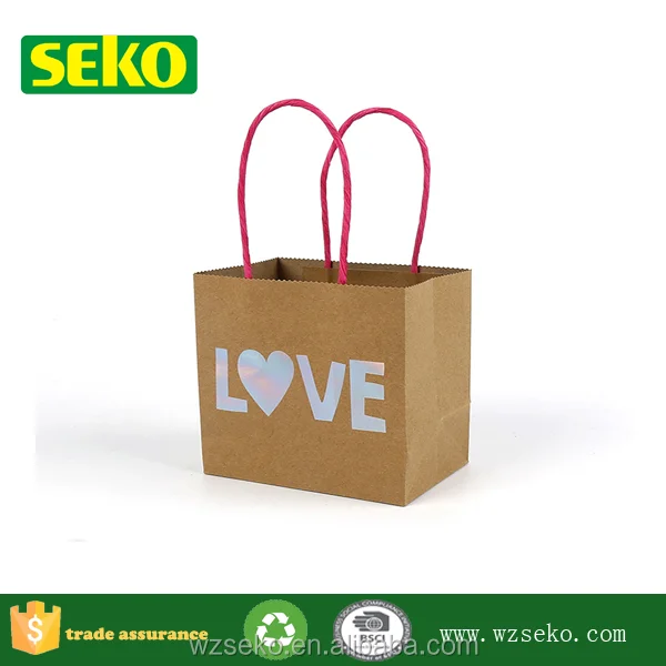 china kraft paper small gift bags wholesale 98
