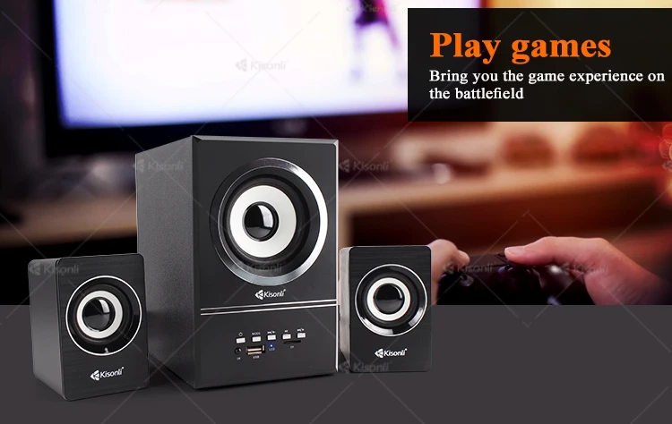 Mini Digital Kisonli USB 2.1 Speaker with FM Radio,Support USB driver TFcard /MP3 audio files with remote control - ANKUX.COM