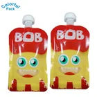 Reusable liquid baby food packaging stand up pouch with spout