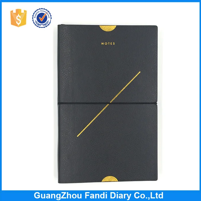 custom logo pu leather hard cover a4 a5 a6 notebook