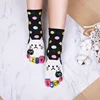 Women Girls Dot Toe Socks Five Finger Cotton Casual Cat Socks