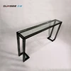 Wholesale custom color lucite side stylish cheap clear acrylic transparent console coffee tables for weddings