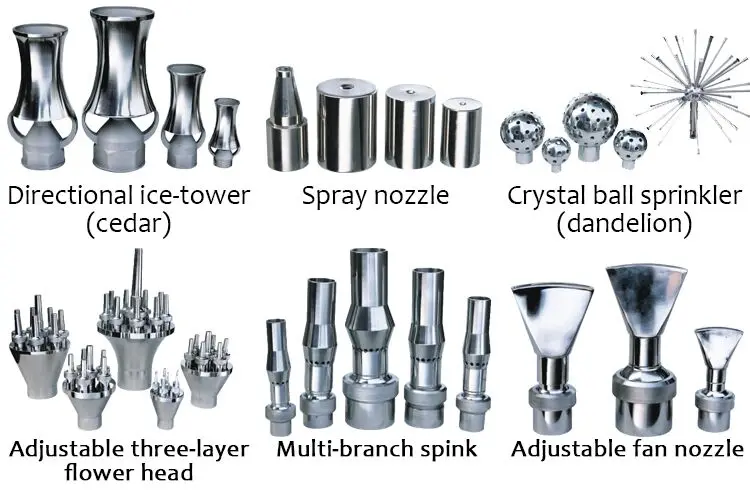 Garden product dancing water jet fountain nozzle