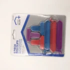 6pc two size assortment plastic seal clip bag clips for kepp food fresh