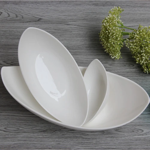 Widely Used Wedding Serving Tray White Ceramic Plates Dishes