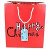 red customized gift factory supplier fashion full color printing paper shopping bag