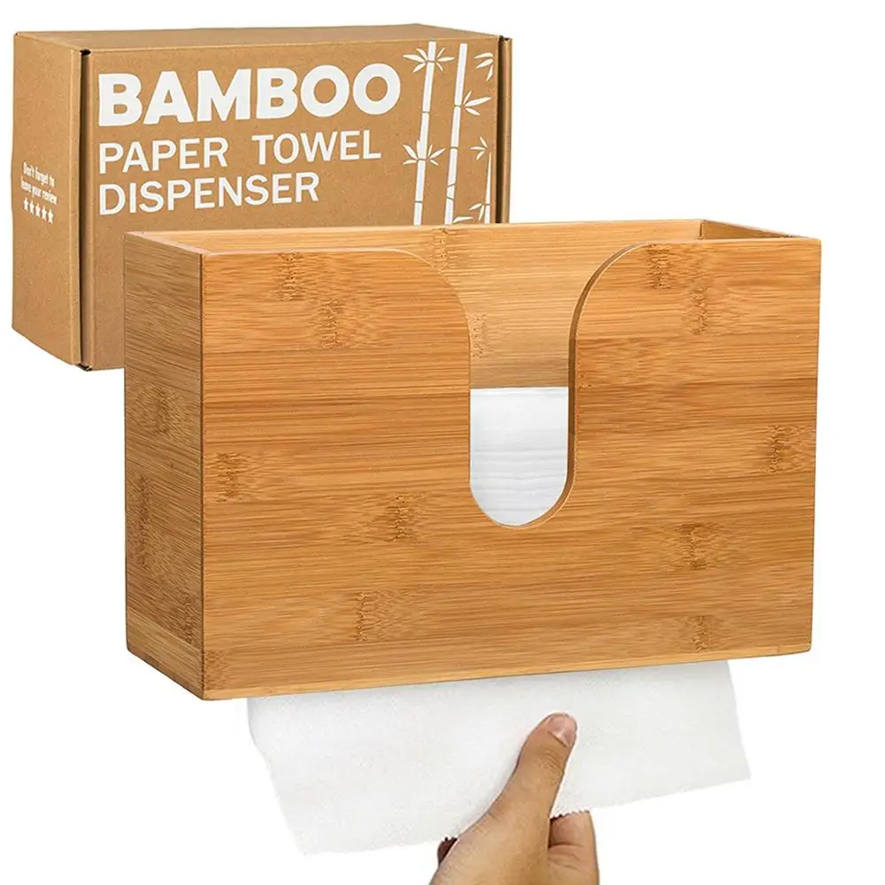 bamboo paper towel dispenser for kitchen / bathroom