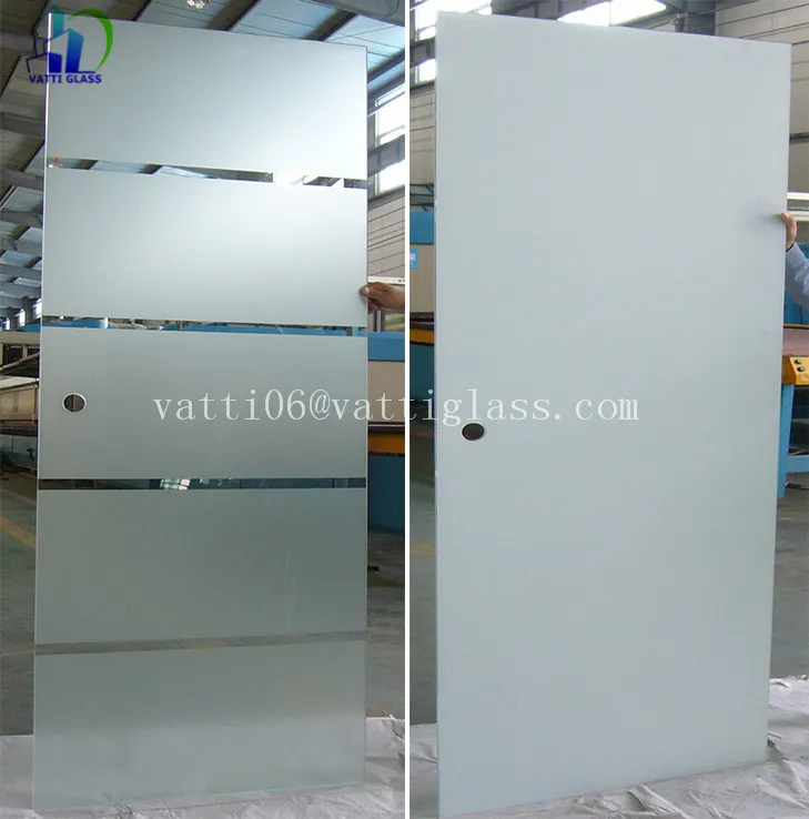 2018 New Design Bathroom Sliding Glass Door Tempered Glass For