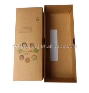 natural brown kraft paper window gift box for packaging gift