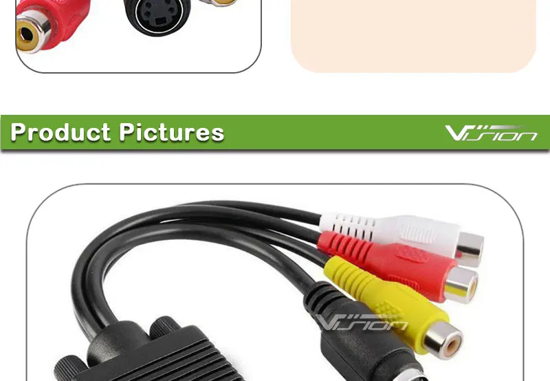 VGA SVGA to 3 RCA - ANKUX.COM