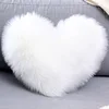 Cheap Wholesale Northen Europe Style Imitate Wool Fleece Long Plush Heart-Shaped Pillow Sofa Cushion Set for Home Decor