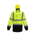 top quality high visibility softshell jacket safety