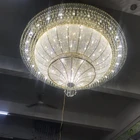 high quality luxury ceiling light for hotel with k9 crystal