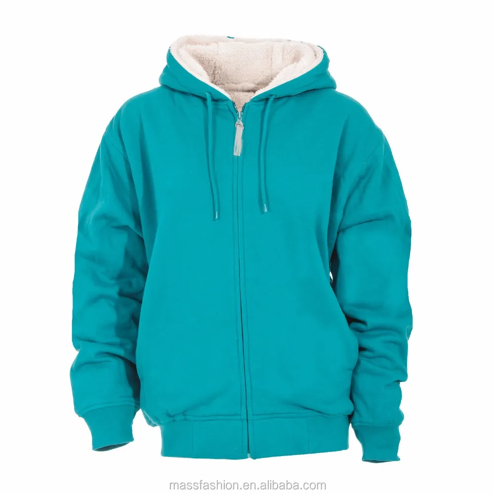 fleece lined zip hoodie