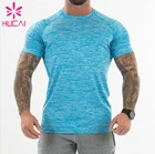 Custom Wholesale Men Fitness Polyester Spandex Men Gym T Shirt
