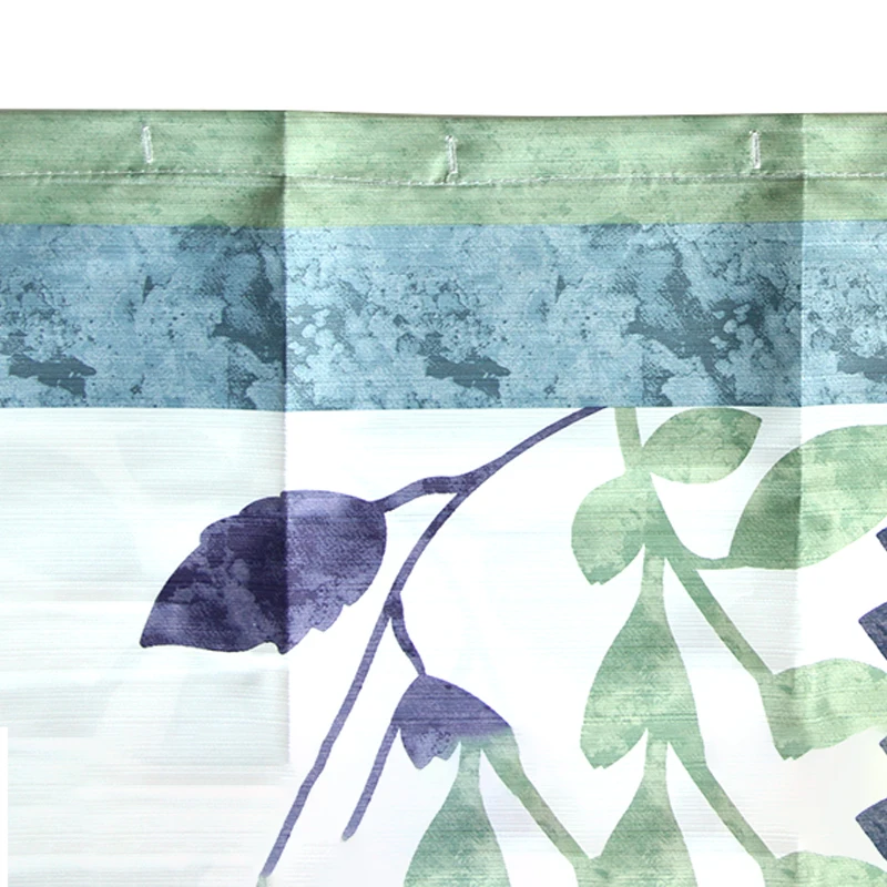 Creative 100% Polyester Beautiful Flower Bamboo Shower Curtains