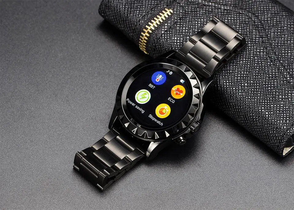 LF08 Bluetooth Smart Watch Fashion Wrist Smartwatch Heart Rate Thermometer UV Measurement for IOS Android Phone Mate