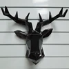 Custom High glossy polyresin origami polygon deer head wall decor