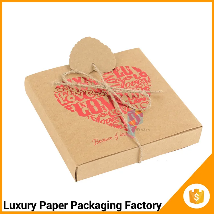 custom brown kraft paper packaging cd postage boxes