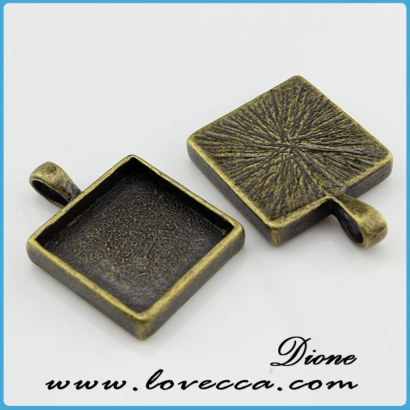 Antique brass color settings cameo base ,fashion alloy pendant setting,pendant trays and setting