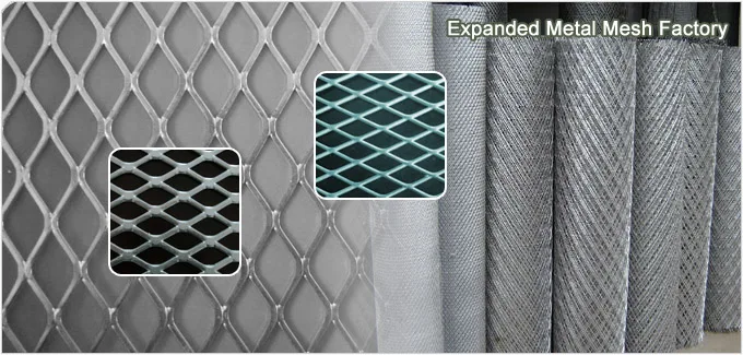 Factory supplier hot sale aluminum expanded metal mesh stainless steel expanded metal mesh stainless steel welded mesh