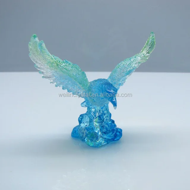 gifts of casting crysal crafts of eagle stautes