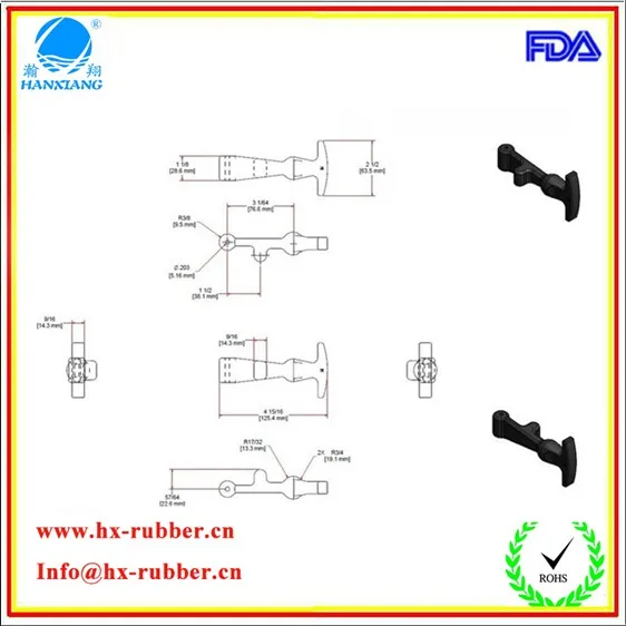 good quality rubber latch T shape rubber handle latch.jpg