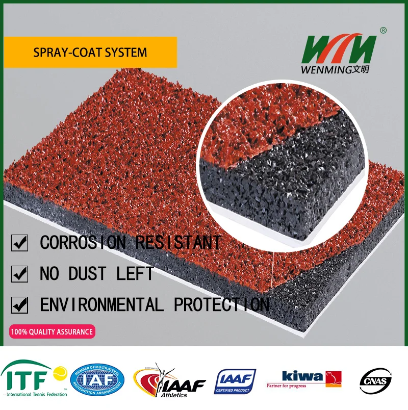 Iaaf Approved Spraycoat Rubber Running Track Paint Epdm Granules