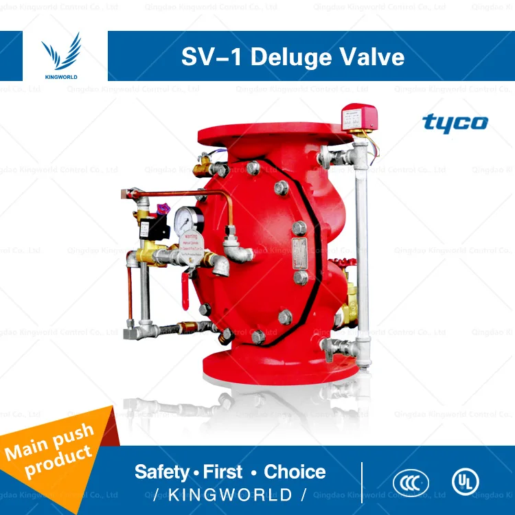 ul listed complete trims dn80 dn100 dn150 dn200 deluge valve