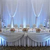 Wholesale Church Wedding Decoration Backdrops Pipe and Drape Double Curtains