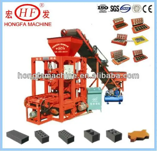 4-26 interlocking pavers block machine,hollow block machine for sale,full block/half block making machine