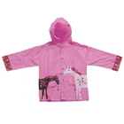 Cute waterproof PVC raincoats in cartoon printing,kids raincoats