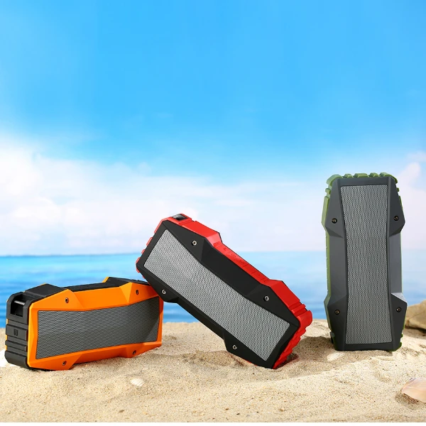 mini NFC Power bank waterproof outdoor portable wireless bluetooth speaker with FM radio