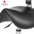 Amazon Top Sale leather saddle salon master stool Black Barber Saddle Medical Pedicure Stool