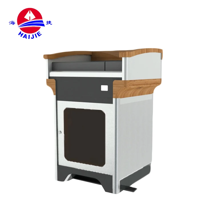 Hot Sale Digital Smart Podium Multimedia Steel Teaching Lectern For Education School