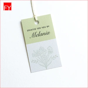 printing paper garment hang tag&clothing private label hang tags