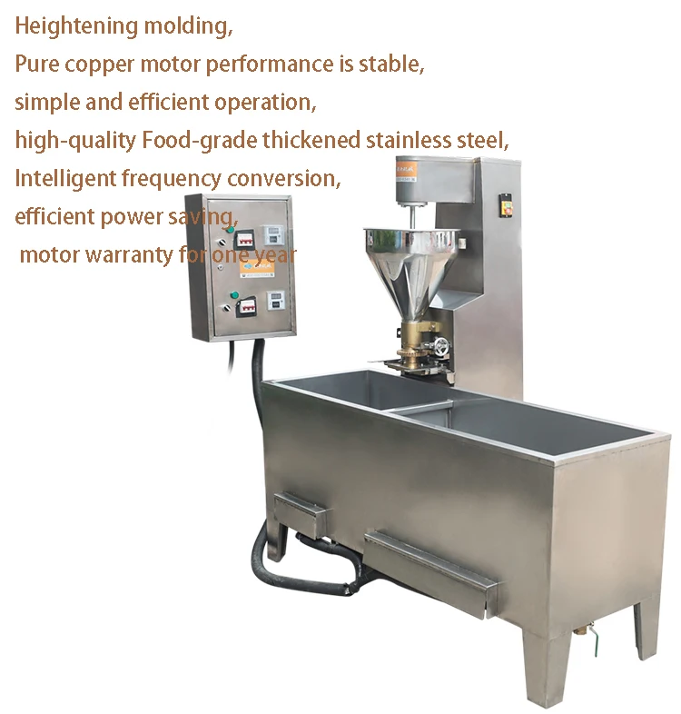 Commercial Meatball Making Machine Meat Ball Boiling Molding Tank 2 Machine Work Together